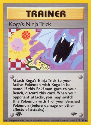 Koga's Ninja Trick 115/132 - Unlimited Gym Challenge - Uncommon