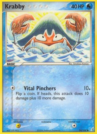 Krabby 054/100 Crystal Guardians - Common