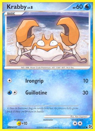 Krabby 075 - Reverse Holofoil Great Encounters - Common