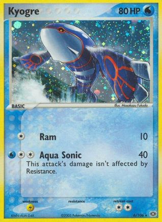 Kyogre 006/106 - Reverse Holofoil Emerald - Holo Rare