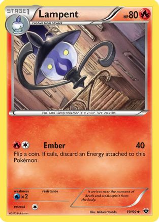 Lampent 019 - Reverse Holofoil Next Destinies - Uncommon