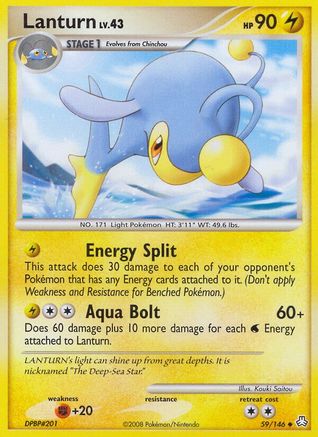 Lanturn (59) 059 - Reverse Holofoil Legends Awakened - Uncommon