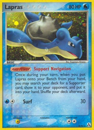 Lapras 008 - Reverse Holofoil Legend Maker - Holo Rare