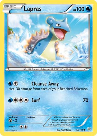 Lapras 017/101 - Reverse Holofoil Plasma Blast - Common