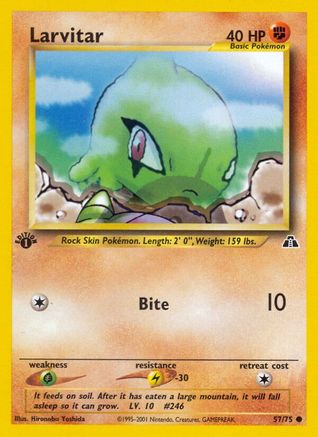 Larvitar 057/75 - Unlimited Neo Discovery - Common
