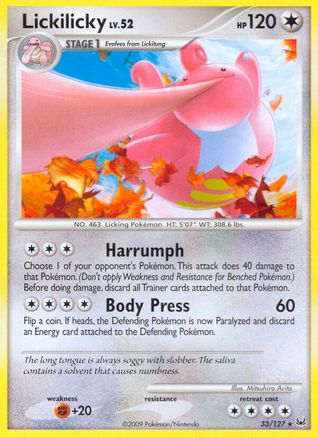 Lickilicky 033 Platinum - Rare