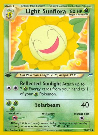 Light Sunflora 072/105 - Unlimited Neo Destiny - Common