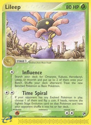 Lileep 042/100 - Reverse Holofoil Sandstorm - Uncommon