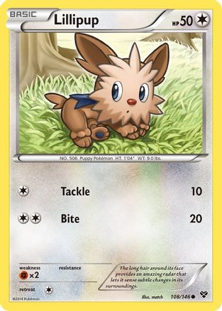 Lillipup 108 - Reverse Holofoil XY Base Set - Common