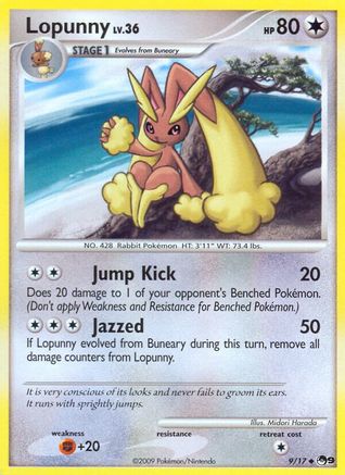 Lopunny 009/017 - Holofoil POP Series 9 - Uncommon