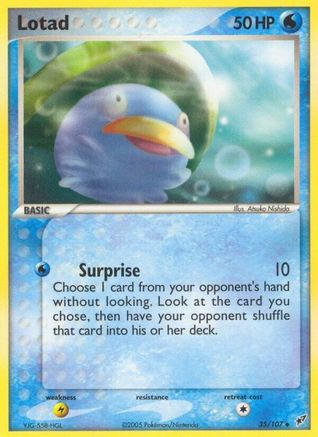 Lotad 035/107 - Reverse Holofoil Deoxys - Uncommon