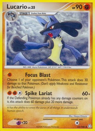 Lucario 061/146 - Reverse Holofoil Legends Awakened - Uncommon