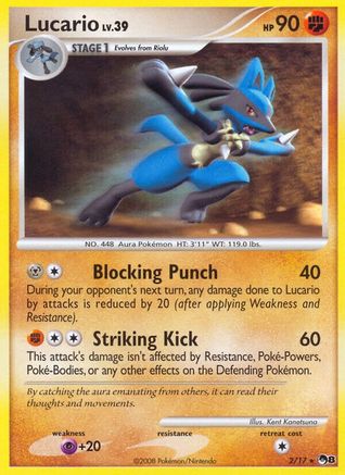 Lucario 002/017 - Holofoil POP Series 8 - Rare