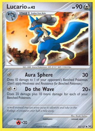 Lucario 053 Platinum - Uncommon