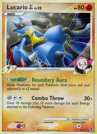Lucario GL 008 - Holofoil Rising Rivals - Holo Rare
