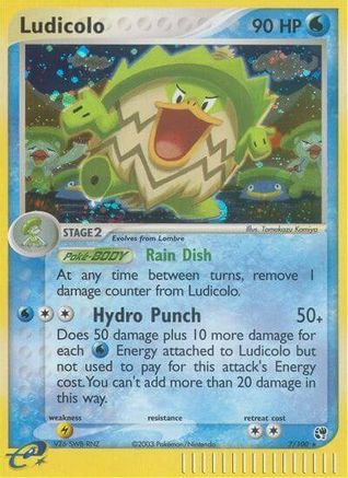 Ludicolo 007 - Holofoil Sandstorm - Holo Rare
