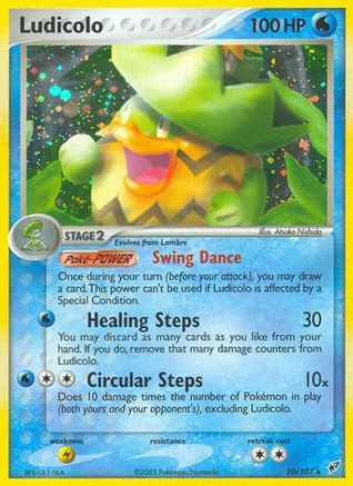 Ludicolo 010/107 - Holofoil Deoxys - Holo Rare