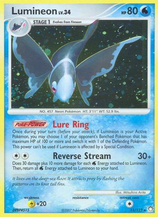 Lumineon 011 - Holofoil Mysterious Treasures - Holo Rare
