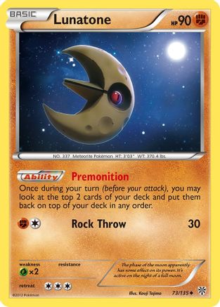 Lunatone 073 Plasma Storm - Uncommon