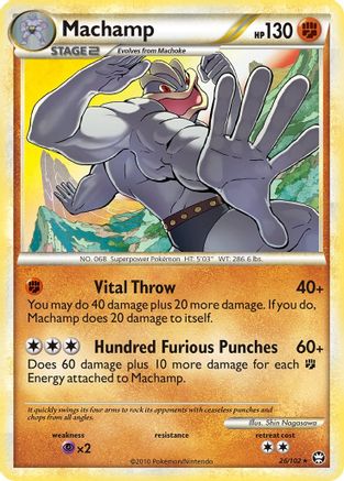 Machamp 026 - Reverse Holofoil Triumphant - Rare