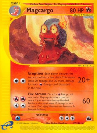 Magcargo (17) 017 - Reverse Holofoil Skyridge - Rare