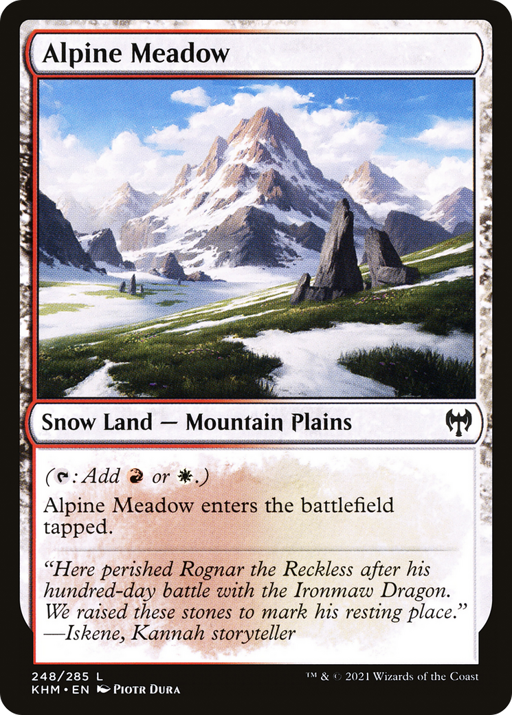 Alpine Meadow (KHM-248) - Kaldheim: (snow) Foil