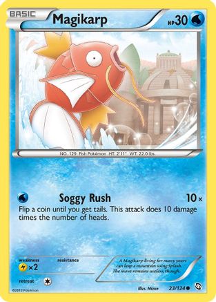 Magikarp 023/124 - Reverse Holofoil Dragons Exalted - Common