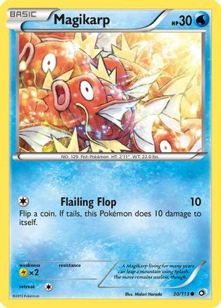 Magikarp 030/113 - Reverse Holofoil Legendary Treasures - Common