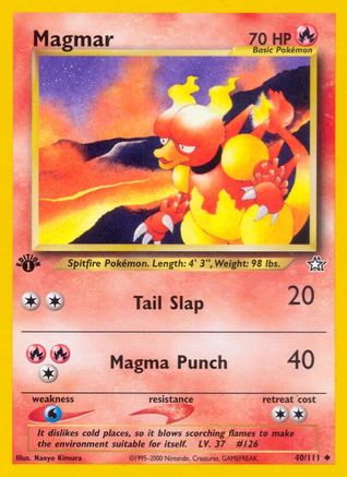 Magmar 040/111 - Unlimited Neo Genesis - Uncommon