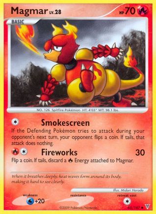 Magmar 065 - Reverse Holofoil Supreme Victors - Uncommon