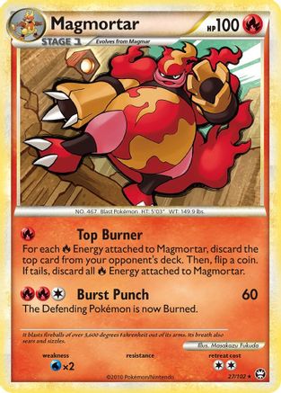 Magmortar 027 - Reverse Holofoil Triumphant - Rare