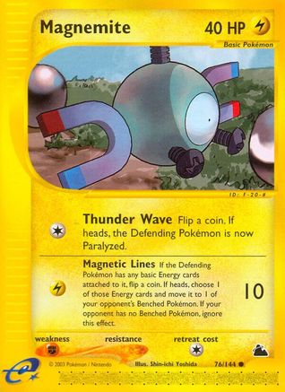 Magnemite 076 - Reverse Holofoil Skyridge - Common