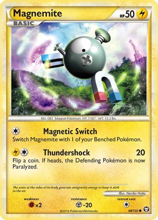 Magnemite 068/102 - Reverse Holofoil Triumphant - Common