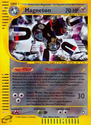 Magneton (H16) H16 - Holofoil Aquapolis - Holo Rare