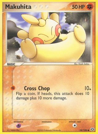 Makuhita 054 - Reverse Holofoil Emerald - Common