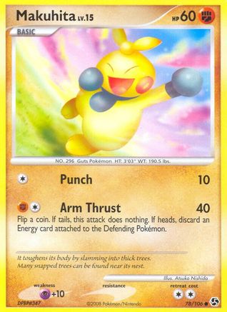 Makuhita 078 - Reverse Holofoil Great Encounters - Common