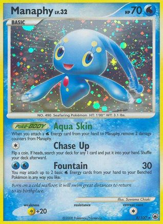 Manaphy 008 - Reverse Holofoil Majestic Dawn - Holo Rare