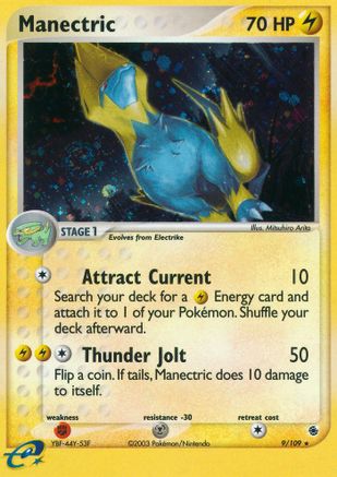 Manectric 009/109 - Holofoil Ruby and Sapphire - Holo Rare