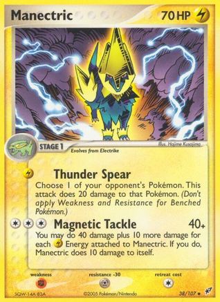 Manectric 038/107 - Reverse Holofoil Deoxys - Uncommon