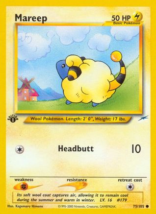 Mareep 075/105 - 1st Edition Neo Destiny - Common