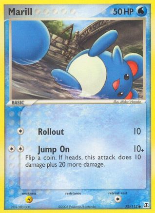 Marill 076/113 - Reverse Holofoil Delta Species - Common