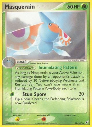 Masquerain 039 - Reverse Holofoil Deoxys - Uncommon