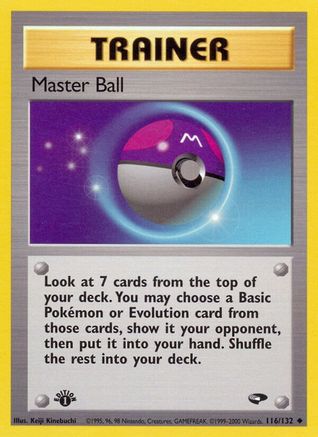 Master Ball 116/132 - Unlimited Gym Challenge - Uncommon