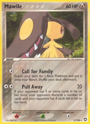 Mawile 017 - Reverse Holofoil Power Keepers - Rare
