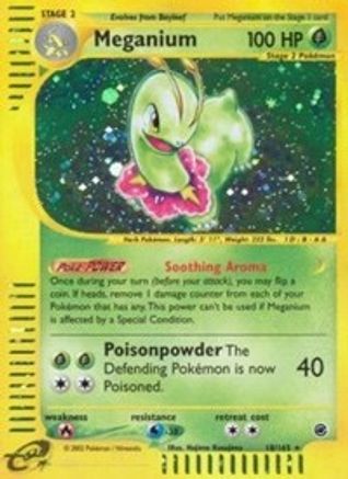 Meganium (18) 018 - Holofoil Expedition - Holo Rare