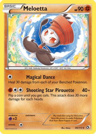 Meloetta (86) 086/113 Legendary Treasures - Rare