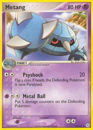 Metang 043/101 - Reverse Holofoil Hidden Legends - Uncommon