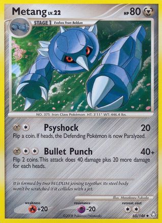 Metang (65) 065 - Reverse Holofoil Legends Awakened - Uncommon