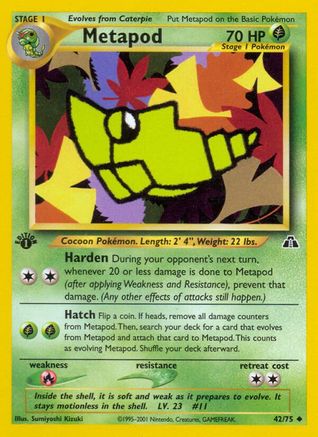 Metapod 042/75 - Unlimited Neo Discovery - Uncommon