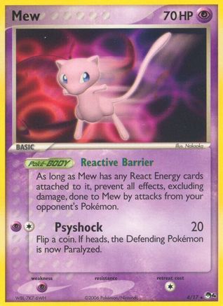 Mew 004/017 - Holofoil POP Series 4 - Rare